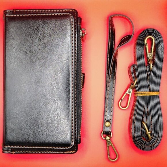 Samsung Galaxy S23 Plus (6.6-inch), PU Leather Wallet Case with Card Holder - Picture 1 of 5